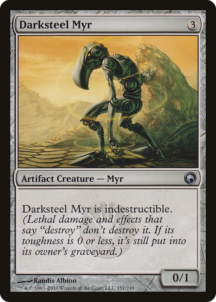 Darksteel Myr (SOM-151) [Scars of Mirrodin] Foil MTG Single Wizards of the Coast