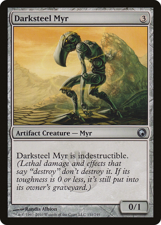 Darksteel Myr (SOM-151) [Scars of Mirrodin] MTG Single Wizards of the Coast