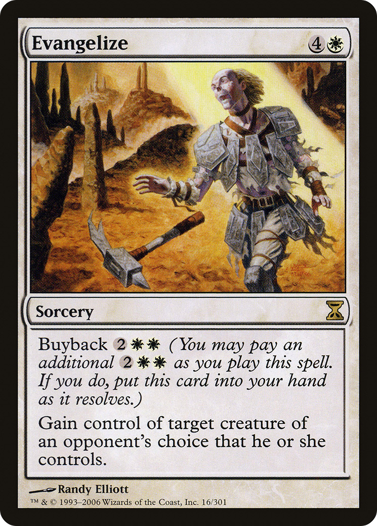 Evangelize (TSP-016) [Time Spiral] Foil MTG Single Wizards of the Coast