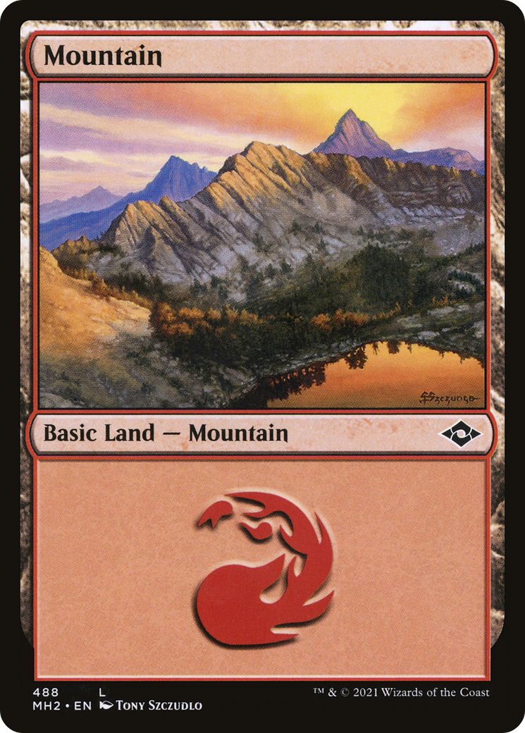 Mountain (MH2-488) [Modern Horizons 2] Foil MTG Single Wizards of the Coast