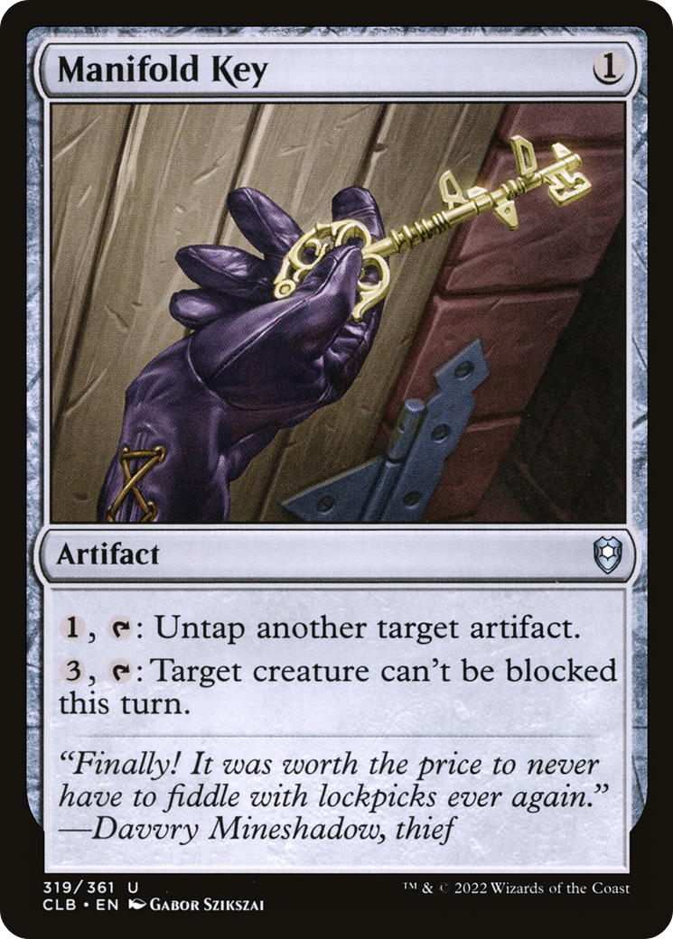 Manifold Key (CLB-319) [Commander Legends: Battle for Baldur's Gate] MTG Single Wizards of the Coast