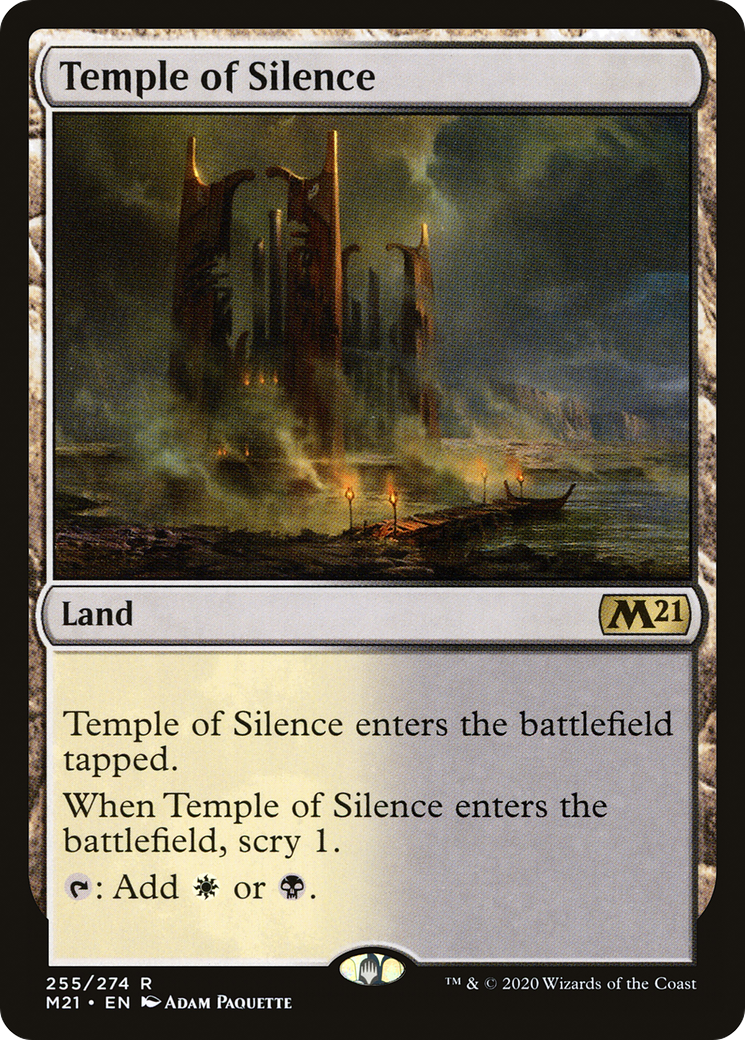 Temple of Silence (M21-255) [Core Set 2021] Foil MTG Single Wizards of the Coast