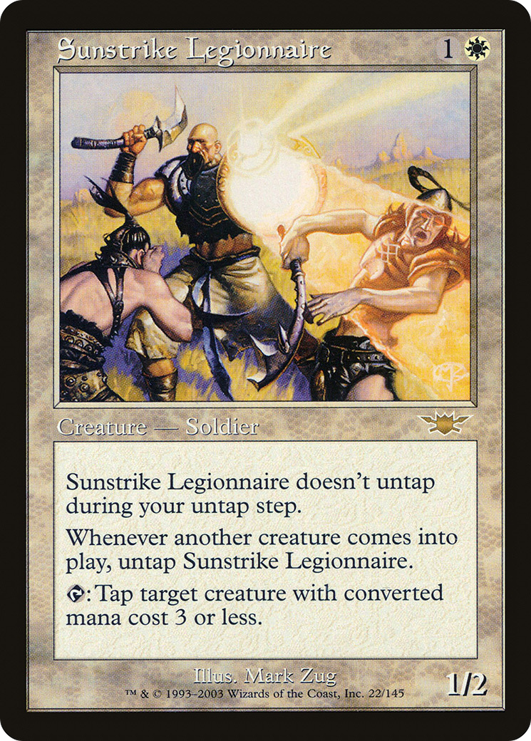 Sunstrike Legionnaire [Legions] MTG Single Magic: The Gathering   