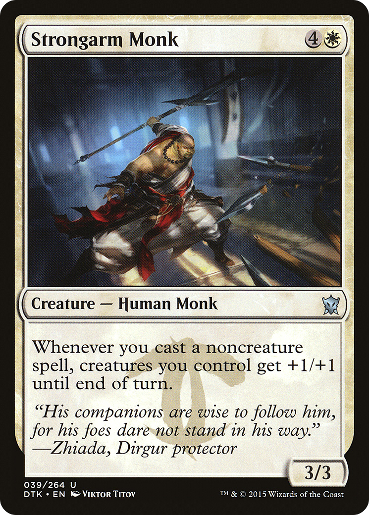 Strongarm Monk [Dragons of Tarkir] MTG Single Magic: The Gathering