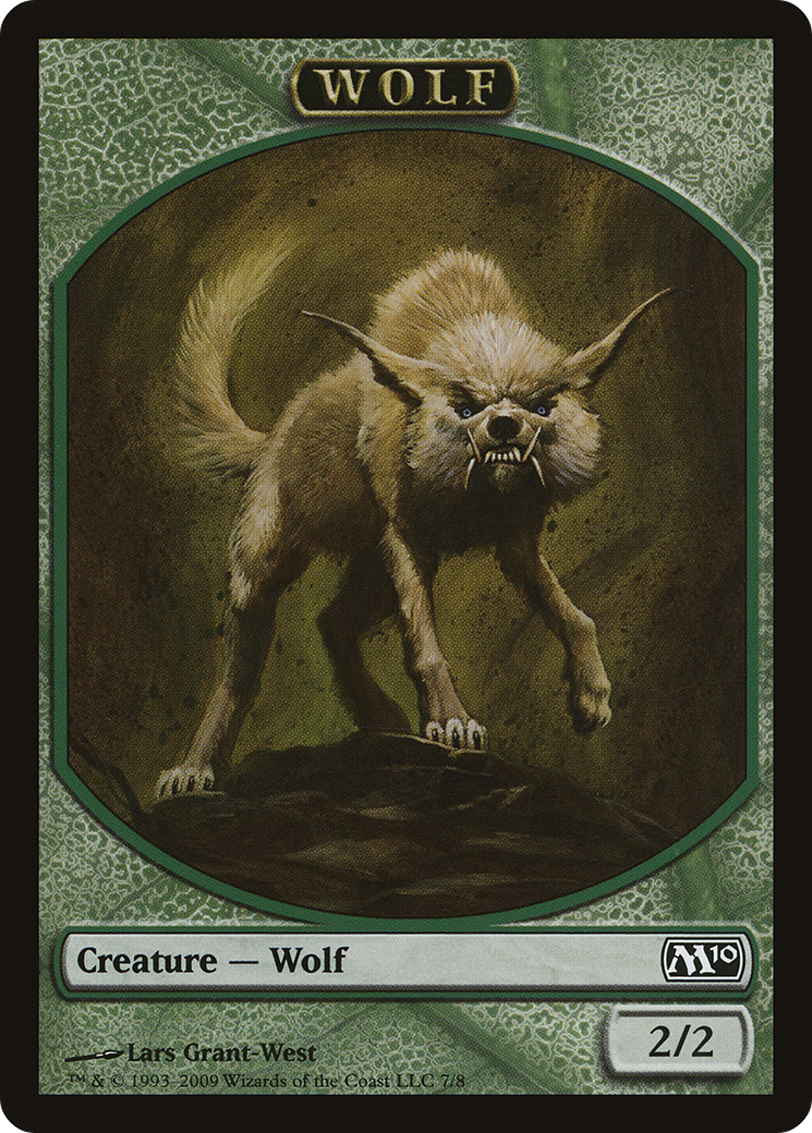 Wolf Token (M10-007) [Tokens] Magic 2010 Tokens MTG Single Wizards of the Coast