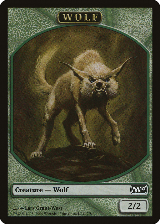 Wolf Token (M10-007) [Tokens] Magic 2010 Tokens MTG Single Wizards of the Coast