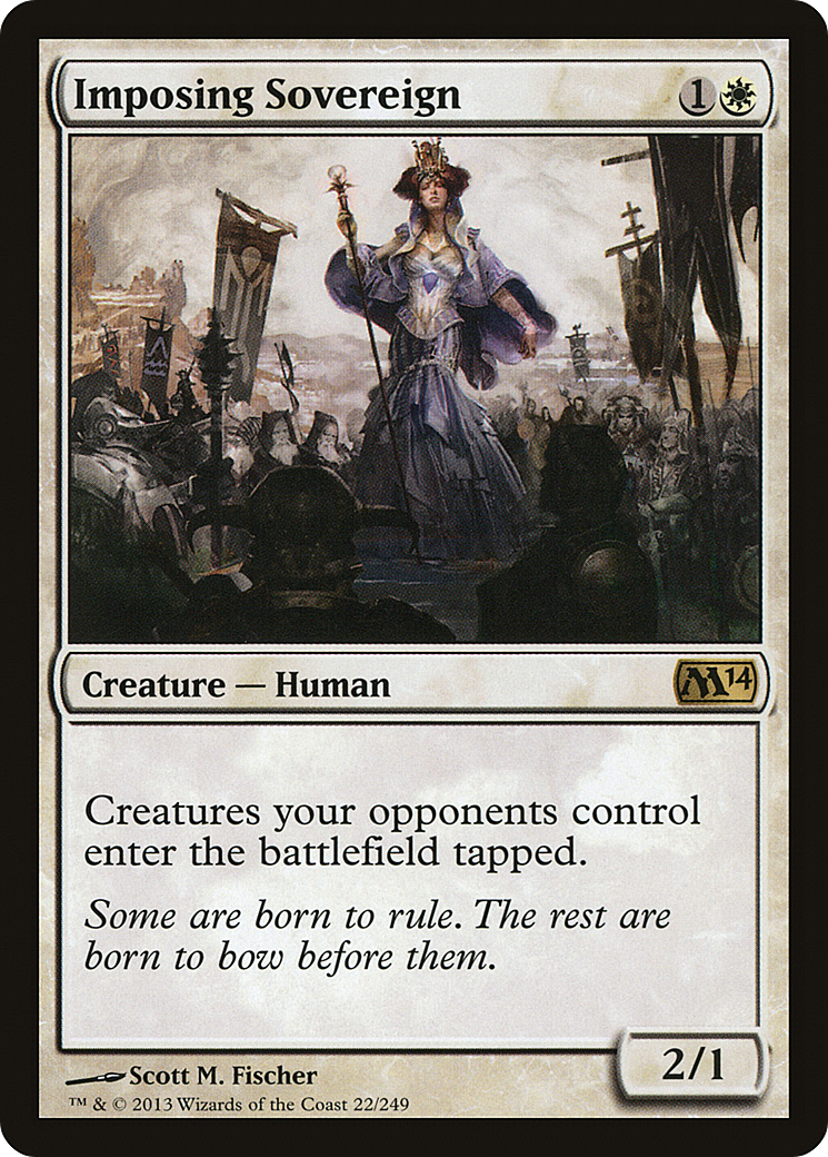 Imposing Sovereign (M14-022) [Magic 2014] Foil MTG Single Wizards of the Coast