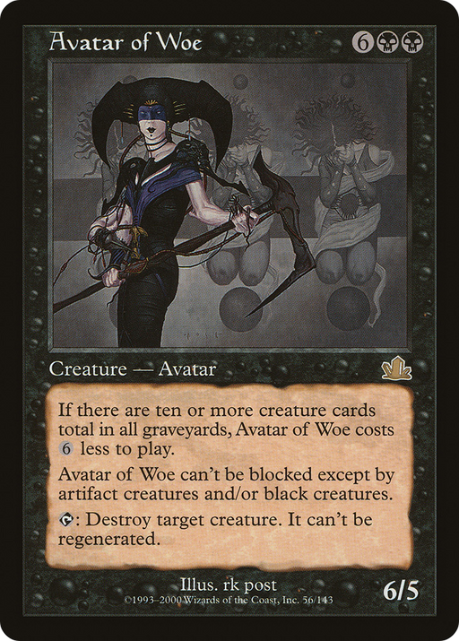 Avatar of Woe (PCY-056) [Prophecy] MTG Single Wizards of the Coast