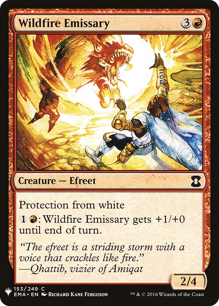 Wildfire Emissary (LIST-EMA-153) [Mystery Booster] The List MTG Single Wizards of the Coast