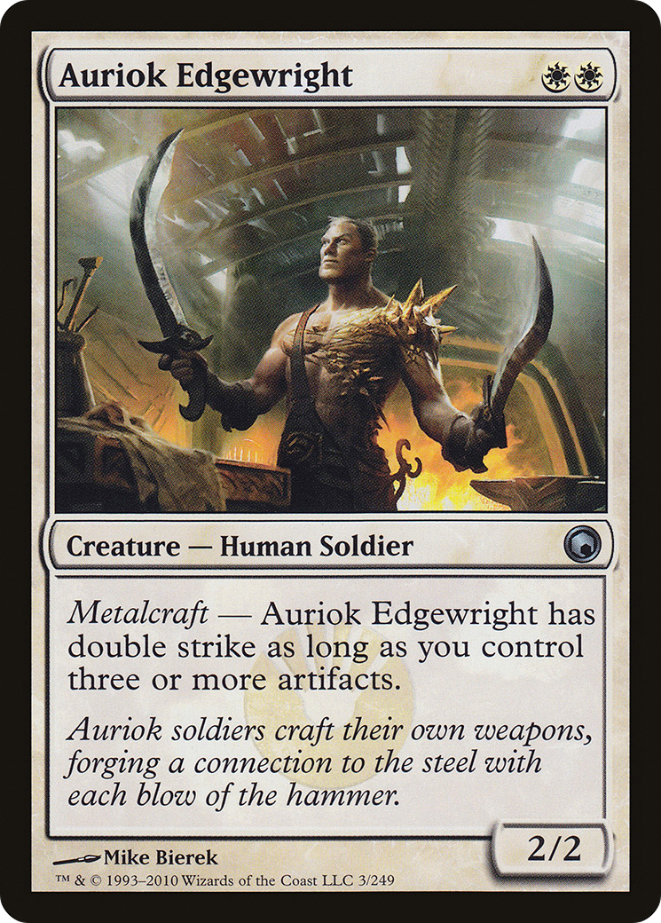 Auriok Edgewright (SOM-003) [Scars of Mirrodin] MTG Single Wizards of the Coast