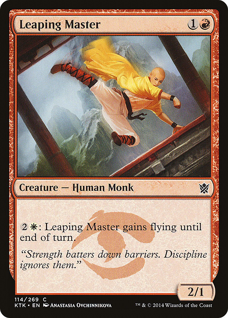 Leaping Master (KTK-114) [Khans of Tarkir] MTG Single Wizards of the Coast