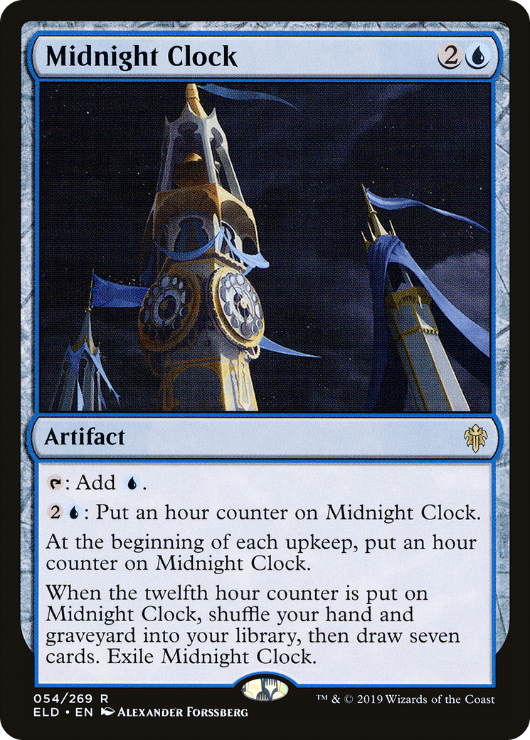 Midnight Clock (ELD-054) [Throne of Eldraine] Foil MTG Single Wizards of the Coast