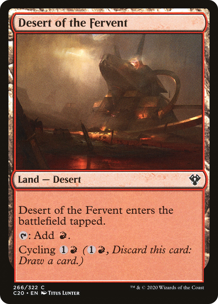 Desert of the Fervent (C20-266) [Commander 2020] MTG Single Wizards of the Coast