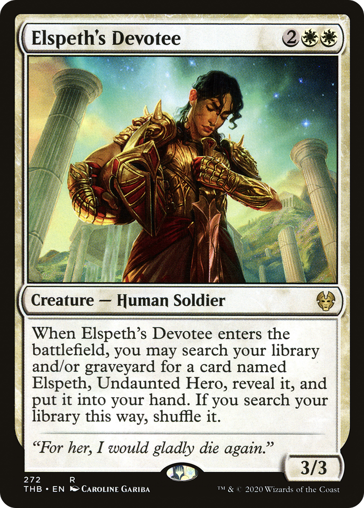 Elspeth's Devotee (THB-272) [Theros Beyond Death] MTG Single Wizards of the Coast