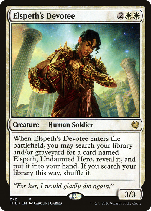 Elspeth's Devotee (THB-272) [Theros Beyond Death] MTG Single Wizards of the Coast