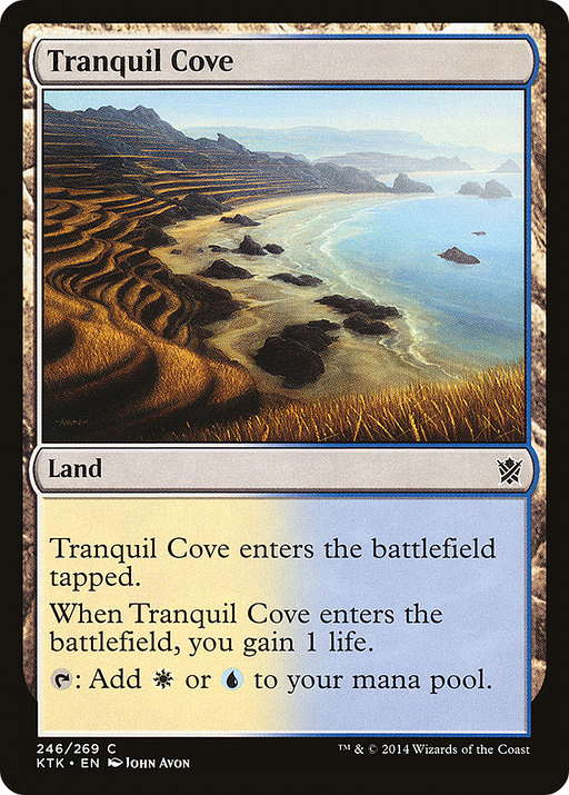 Tranquil Cove (KTK-246) [Khans of Tarkir] Foil MTG Single Wizards of the Coast