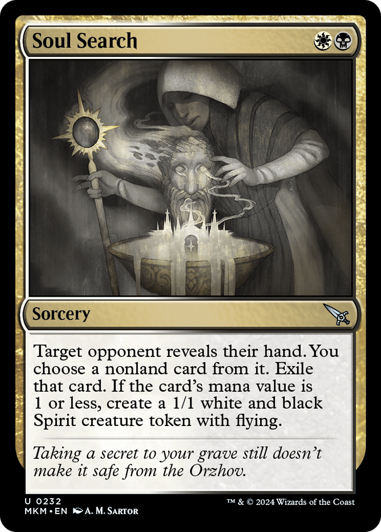 Soul Search (MKM-232) [Murders at Karlov Manor] Foil MTG Single Murders at Karlov Manor