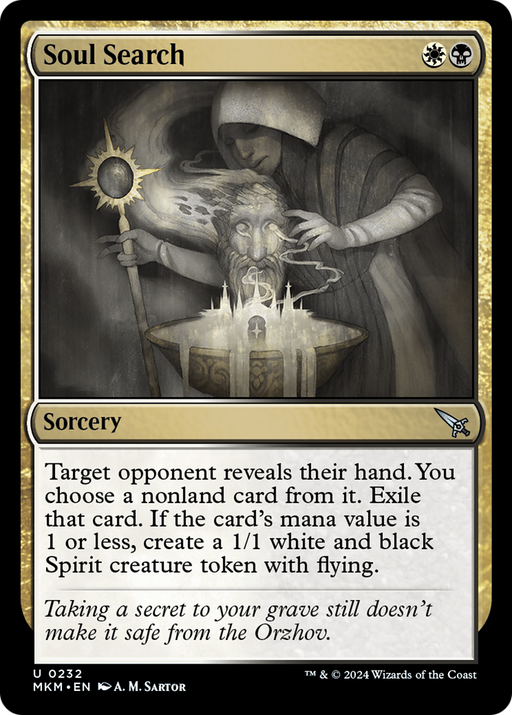 Soul Search (MKM-232) [Murders at Karlov Manor] Foil MTG Single Murders at Karlov Manor