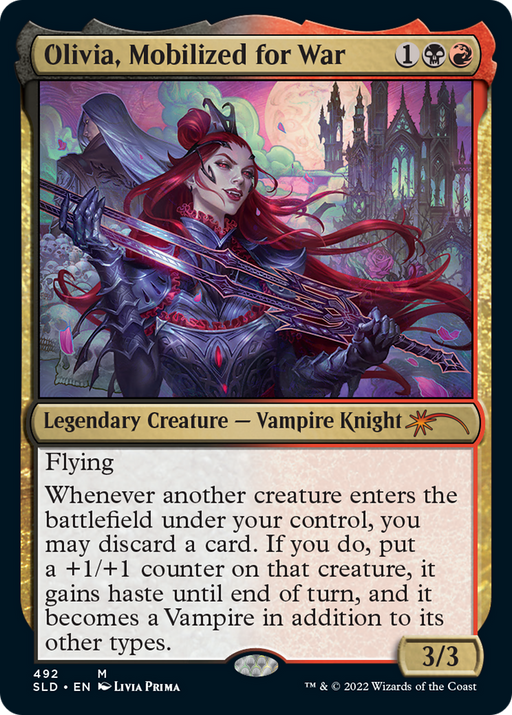 Olivia, Mobilized for War (SLD-492) [Secret Lair] Drop MTG Single Wizards of the Coast