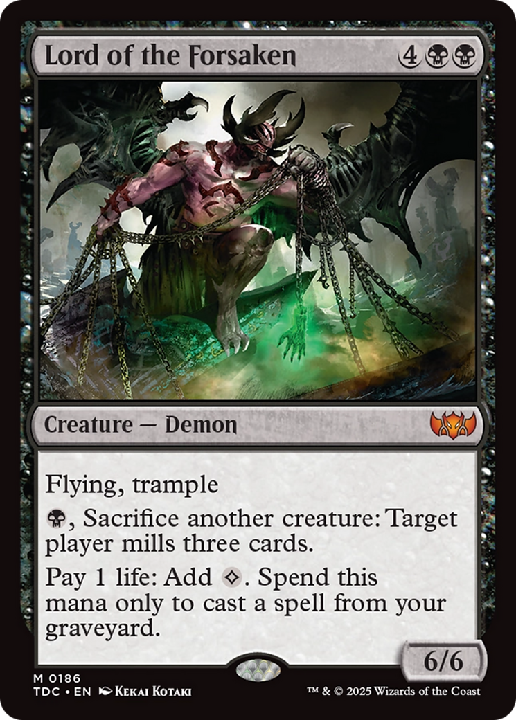Lord of the Forsaken (TDC-186) [Commander: Tarkir: Dragonstorm] MTG Single Wizards of the Coast