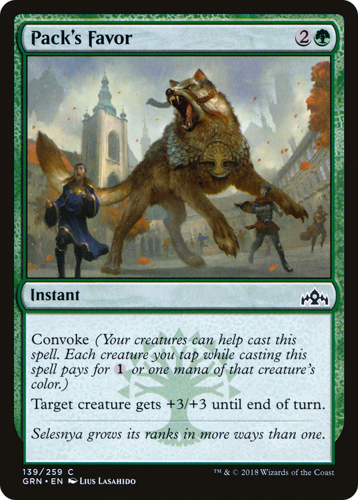 Pack's Favor (GRN-139) [Guilds of Ravnica] MTG Single Wizards of the Coast