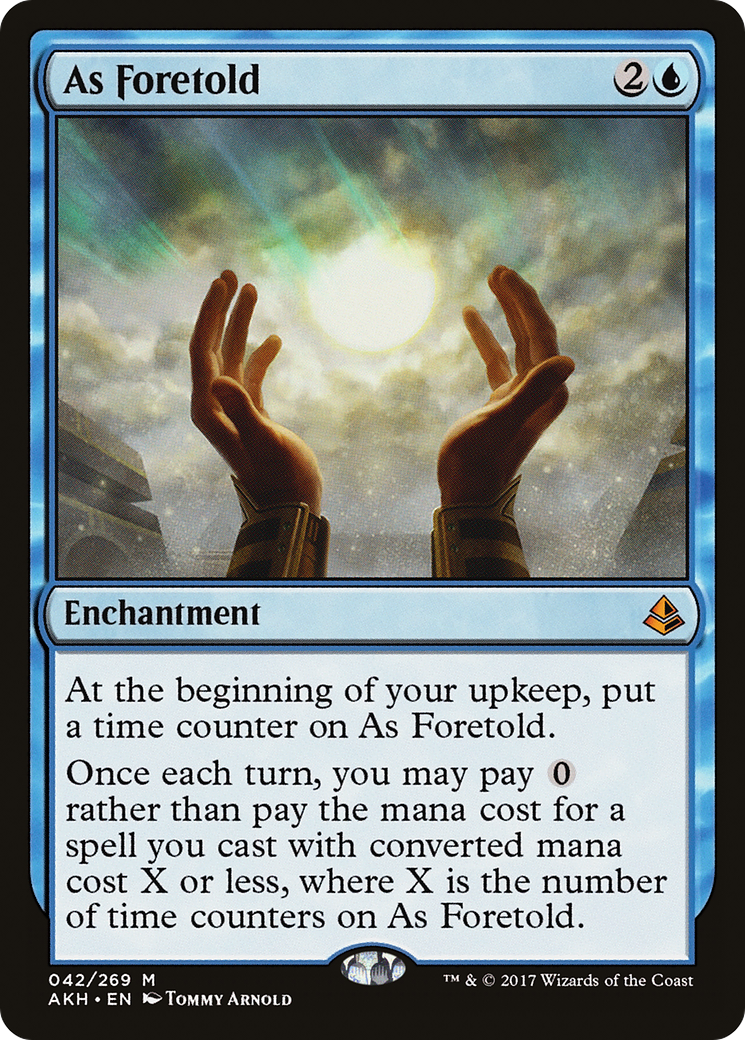 As Foretold [Amonkhet] MTG Single Magic: The Gathering   