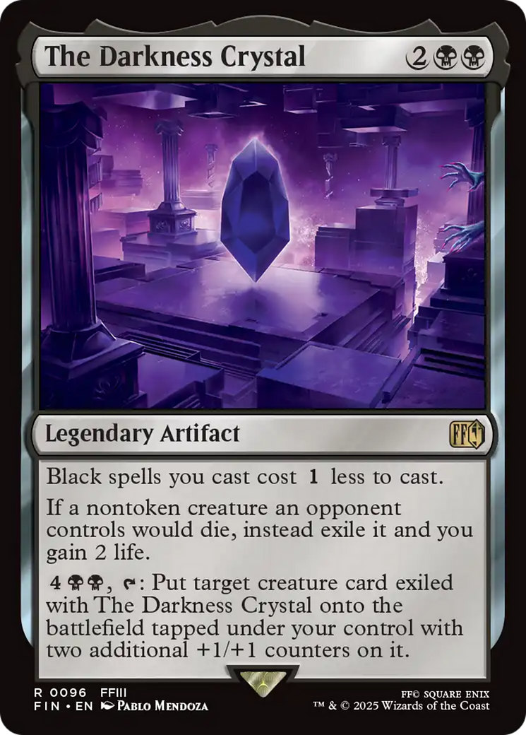 The Darkness Crystal (FIN-096) [FINAL FANTASY] Foil MTG Single Wizards of the Coast