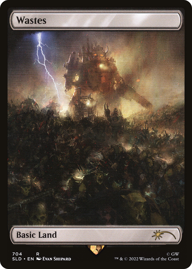 Wastes (704) - Full Art (SLD-704) [Secret Lair] Drop Foil MTG Single Wizards of the Coast