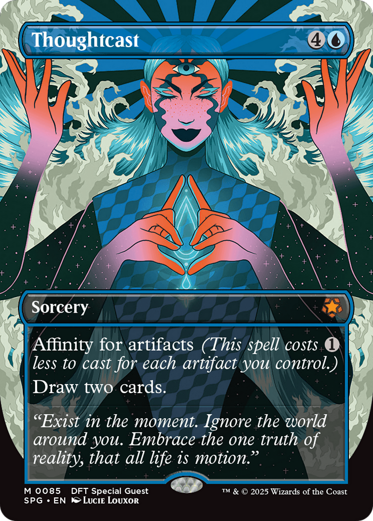 Thoughtcast (SPG-085) [Special Guests] (Borderless) MTG Single Wizards of the Coast