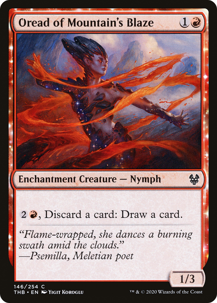 Oread of Mountain's Blaze (THB-146) [Theros Beyond Death] Foil MTG Single Wizards of the Coast