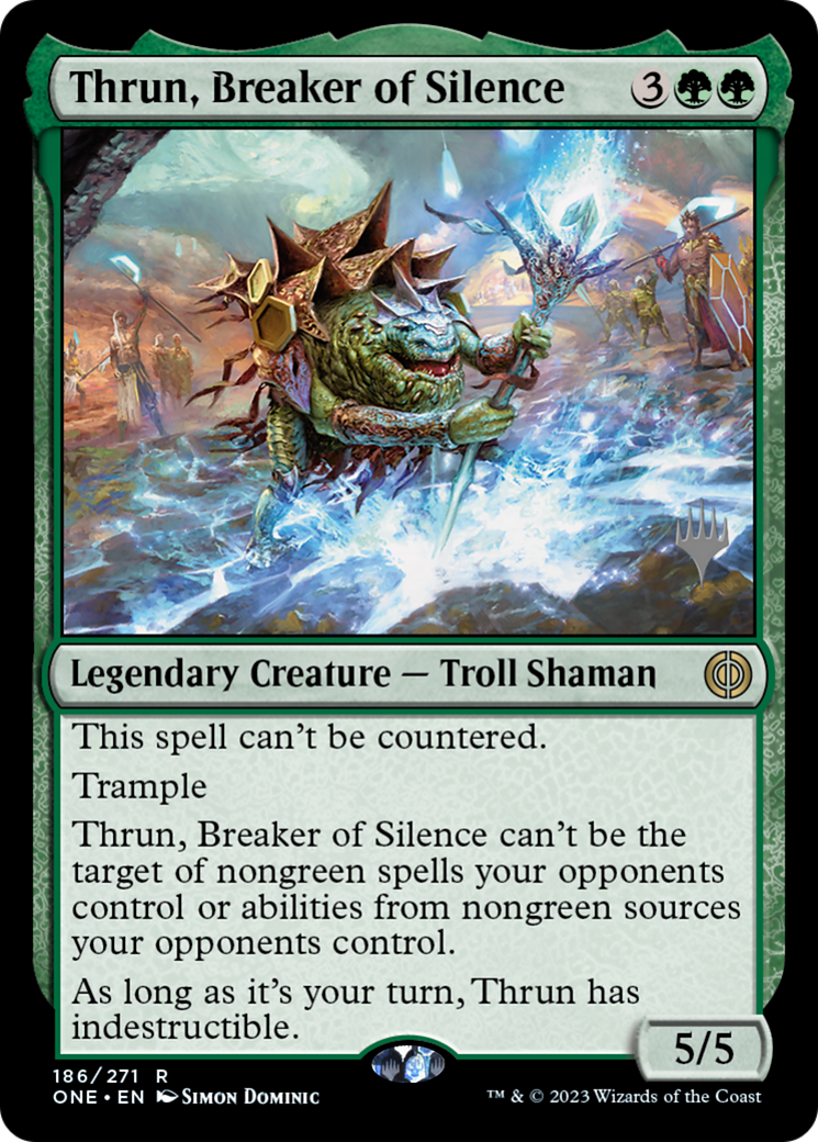 Thrun, Breaker of Silence (PPONE-186P) [Phyrexia: All Will Be One Promos] Foil MTG Single Wizards of the Coast