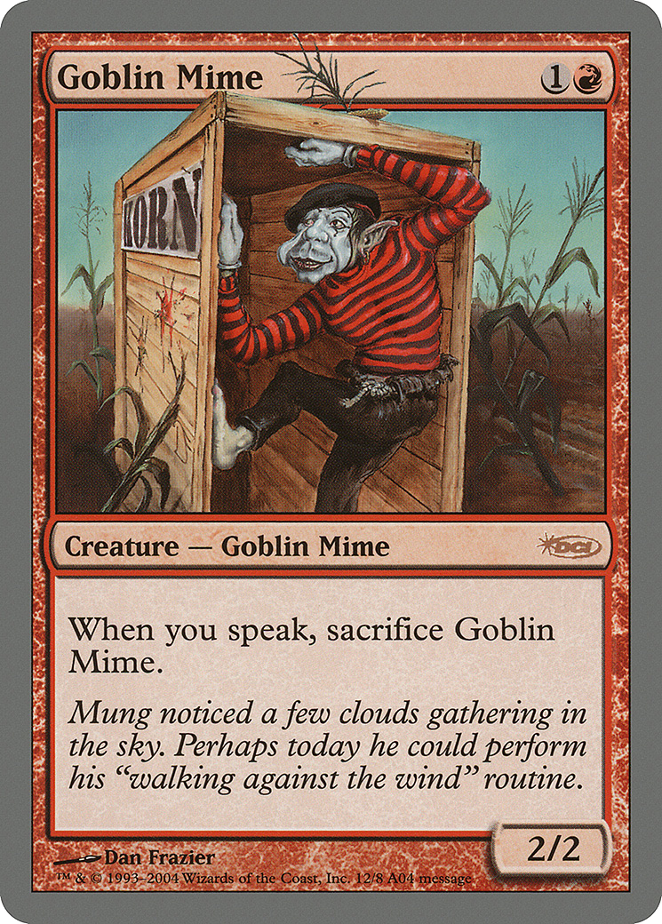Goblin Mime (ARENA-) [Misc] Arena League 2004 MTG Single Wizards of the Coast