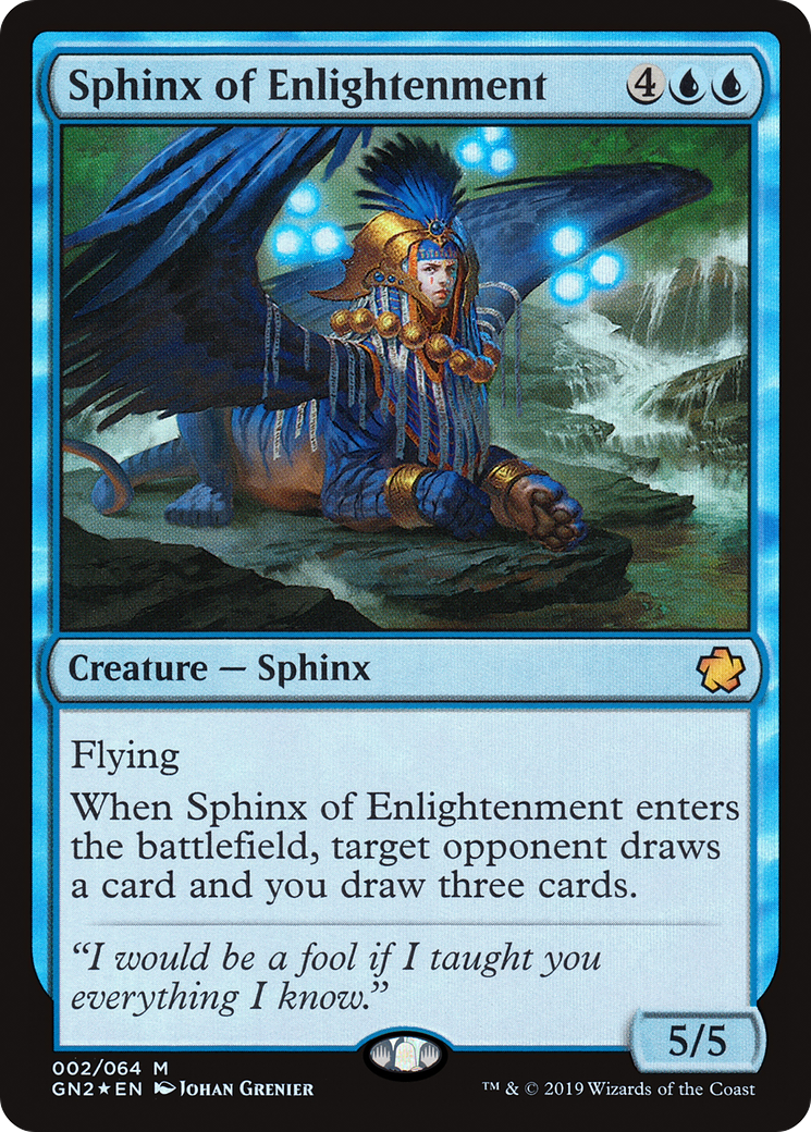 Sphinx of Enlightenment (GN2-002) [Misc] Game Night 2019 Foil MTG Single Wizards of the Coast