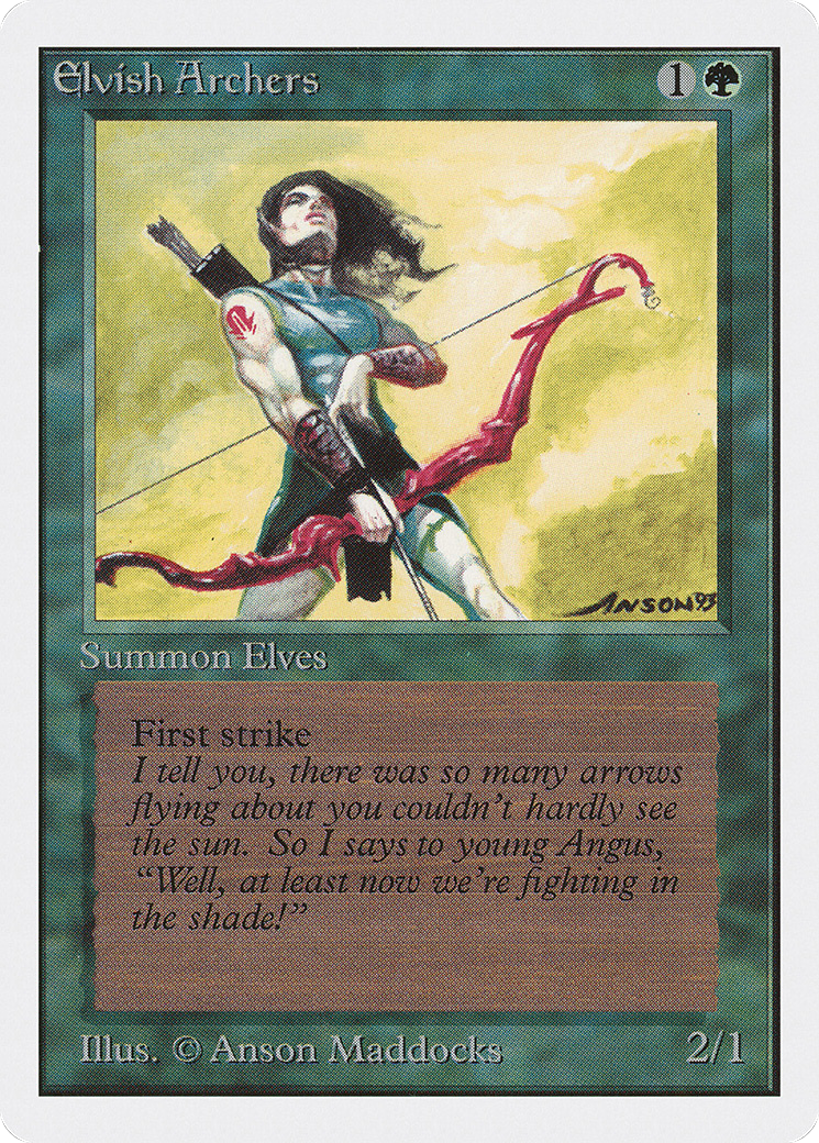 Elvish Archers (2ED-) [Oldschool] Unlimited Edition MTG Single Wizards of the Coast