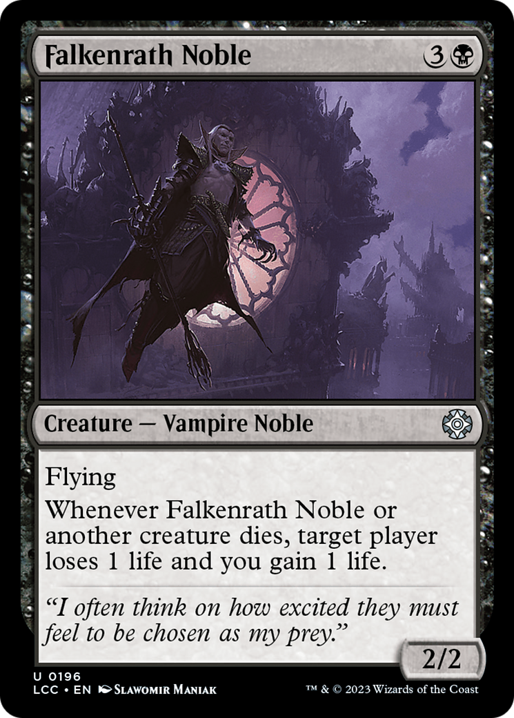 Falkenrath Noble (LCC-196) [The Lost Caverns of Ixalan Commander] MTG Single Wizards of the Coast