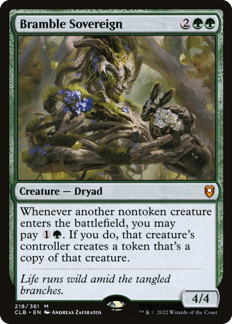 Bramble Sovereign (CLB-218) [Commander Legends: Battle for Baldur's Gate] MTG Single Wizards of the Coast