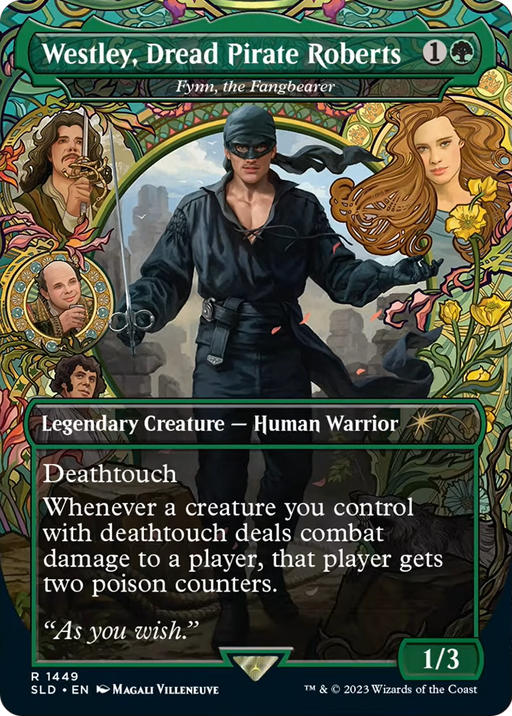 Westley, Dread Pirate Roberts - Fynn, the Fangbearer (SLD-1449) [Secret Lair] Drop (Borderless) MTG Single Wizards of the Coast