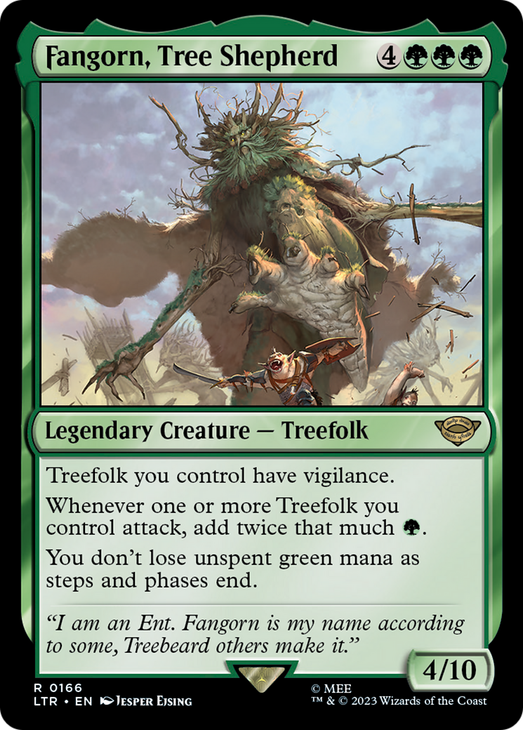 Fangorn, Tree Shepherd (LTR-166) [The Lord of the Rings: Tales of Middle-earth] MTG Single Wizards of the Coast