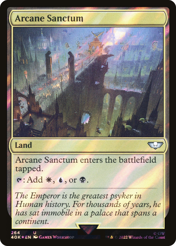Arcane Sanctum (40K-264★) [Warhammer 40,000 Commander] Foil MTG Single Wizards of the Coast