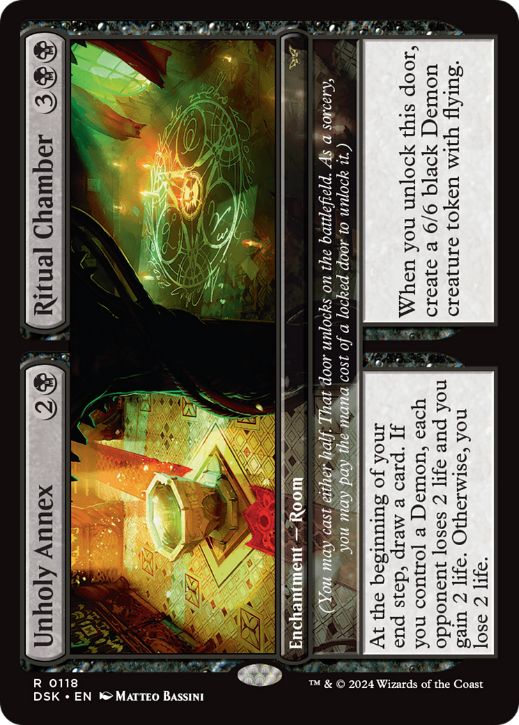 Unholy Annex // Ritual Chamber (DSK-118) [Duskmourn: House of Horror] Foil MTG Single Wizards of the Coast