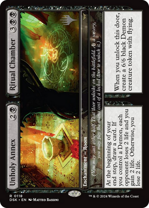 Unholy Annex // Ritual Chamber (PPDSK-118) [Duskmourn: House of Horror Promos] MTG Single Wizards of the Coast