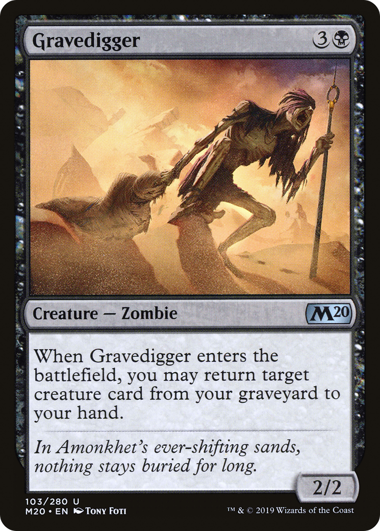 Gravedigger (M20-103) [Core Set 2020] MTG Single Wizards of the Coast