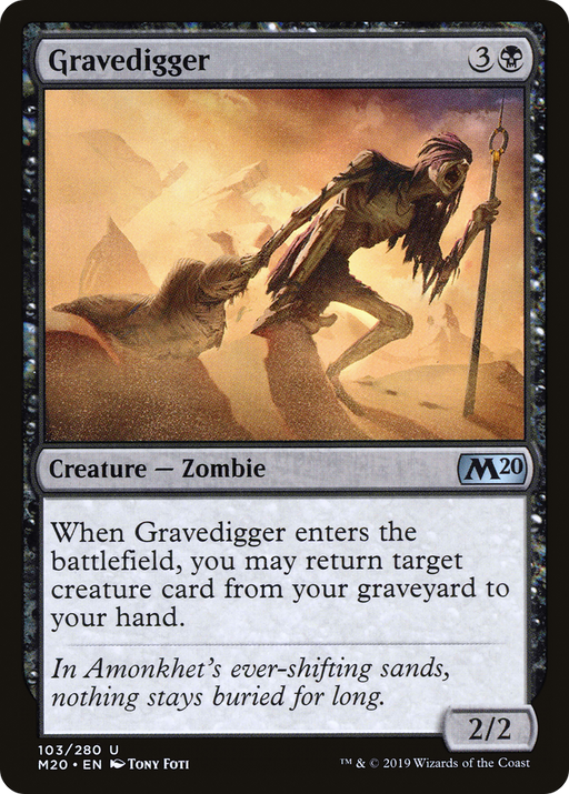Gravedigger (M20-103) [Core Set 2020] MTG Single Wizards of the Coast