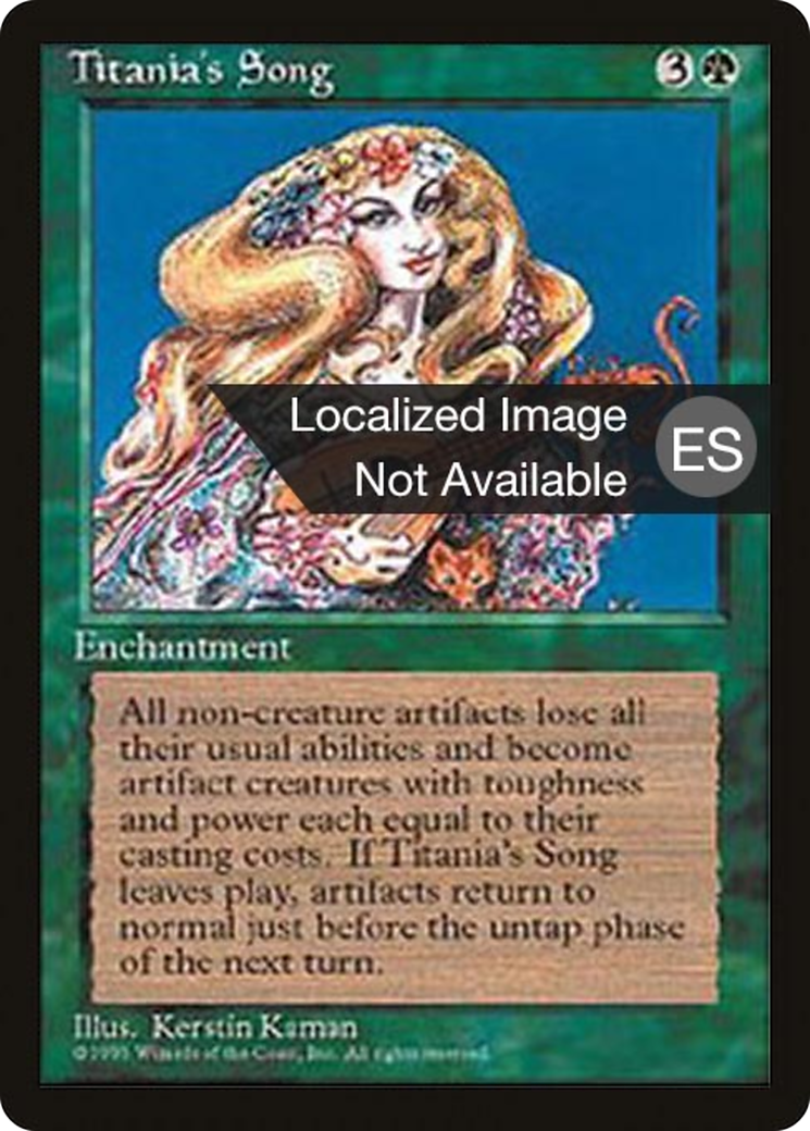 Titania's Song (4BB-276) [Fourth Edition Foreign Black Border] MTG Single Wizards of the Coast