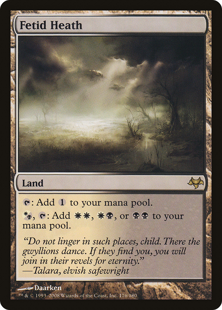 Fetid Heath (EVE-176) [Eventide] Foil MTG Single Wizards of the Coast