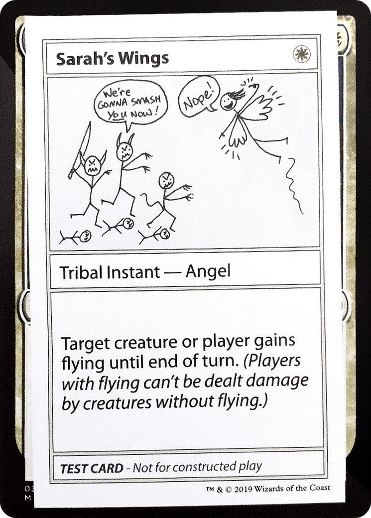Sarah's Wings (CMB1-011) [Mystery Booster] Playtest Cards 2021 MTG Single Wizards of the Coast