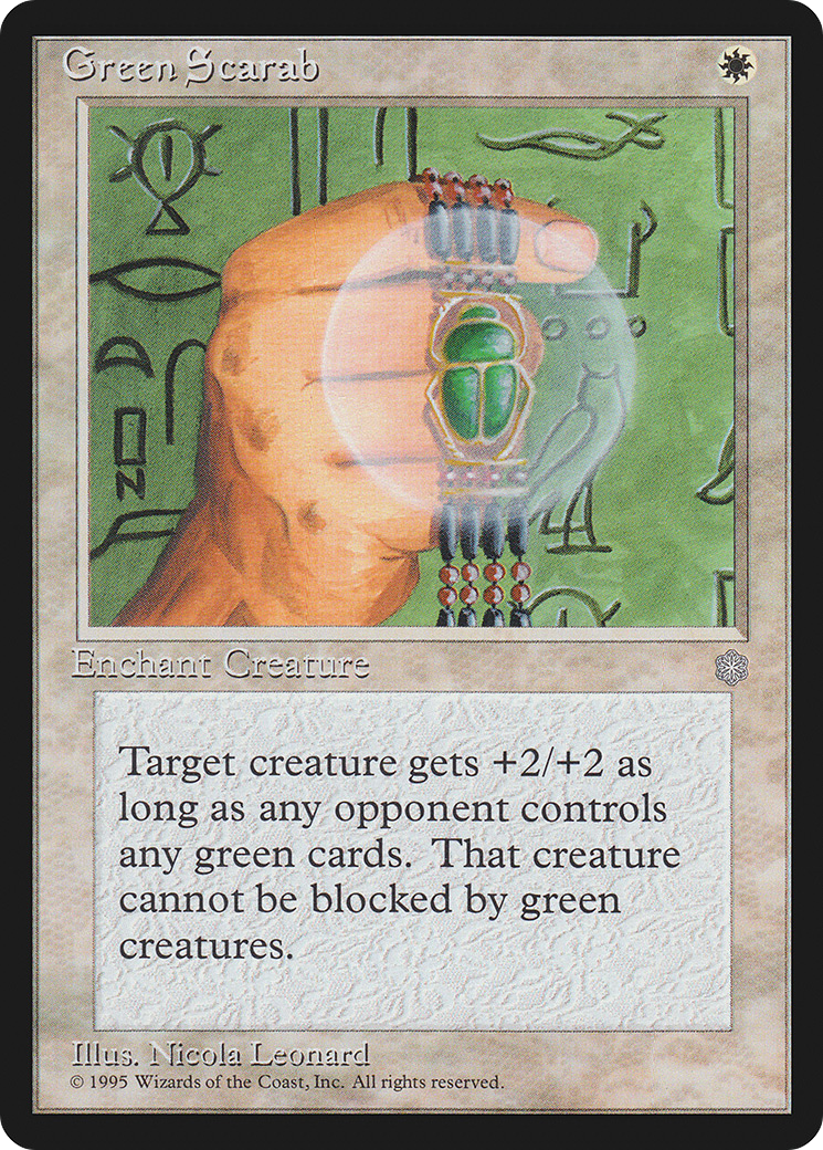 Green Scarab (ICE-028) [Ice Age] MTG Single Wizards of the Coast