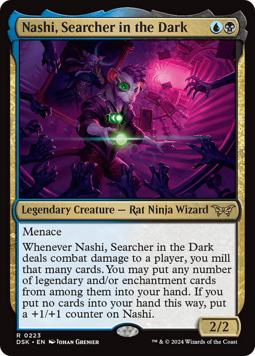 Nashi, Searcher in the Dark (DSK-223) [Duskmourn: House of Horror] Foil MTG Single Wizards of the Coast