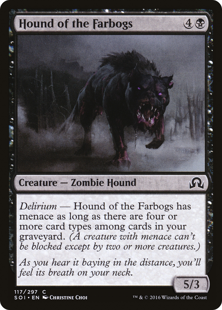 Hound of the Farbogs (SOI-117) [Shadows over Innistrad] MTG Single Wizards of the Coast