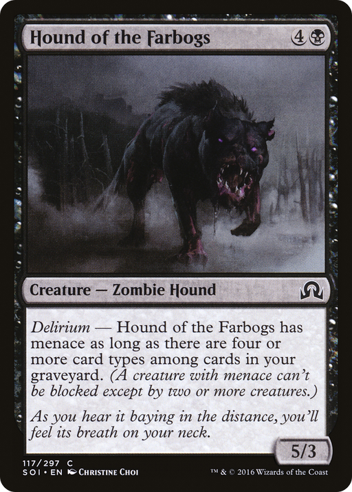 Hound of the Farbogs (SOI-117) [Shadows over Innistrad] MTG Single Wizards of the Coast